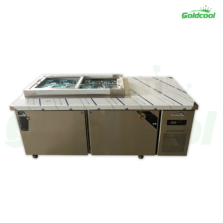 Tủ Mát Salad GoldCool 1.8M (12 Khay 1/6) Tủ Mát Salad GoldCool 1.8M (12 Khay 1/6)