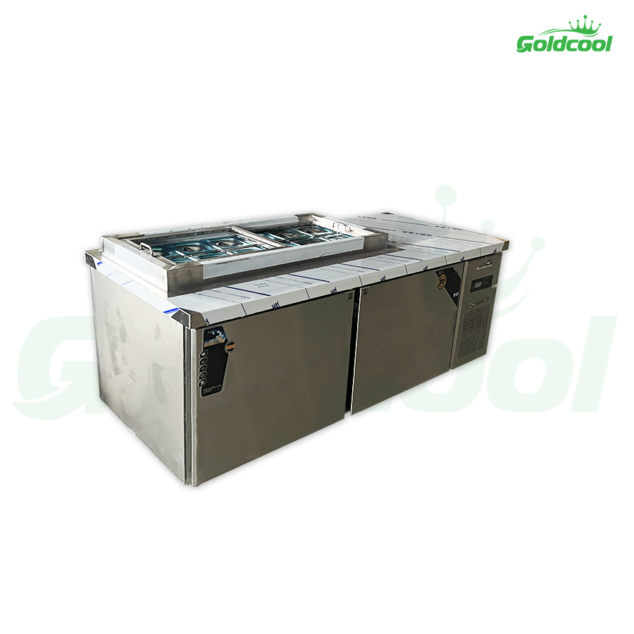 Tủ Mát Salad GoldCool 1.8M (12 Khay 1/6) Tủ Mát Salad GoldCool 1.8M (12 Khay 1/6) - Hình ảnh 2